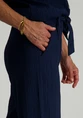 Tramontana Crinkled Wide-Leg Trousers S01-16-101