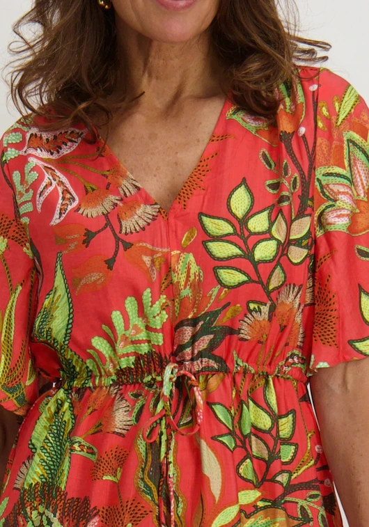 Tramontana Dress Blooming Floral Stitch C11-16-501