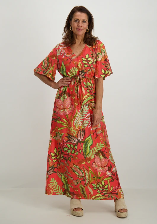 Tramontana Dress Blooming Floral Stitch C11-16-501
