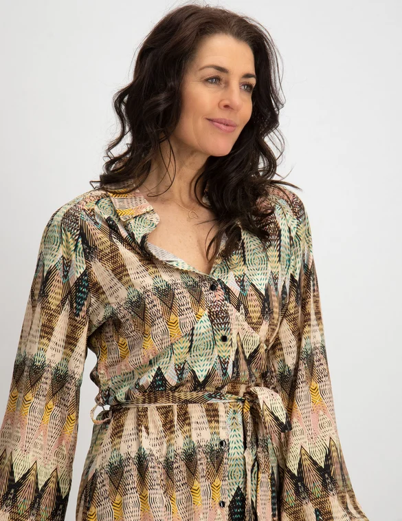 Tramontana Dress Etnic Weaves Print Q05-03-501