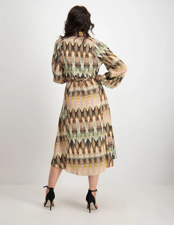Tramontana Dress Etnic Weaves Print Q05-03-501