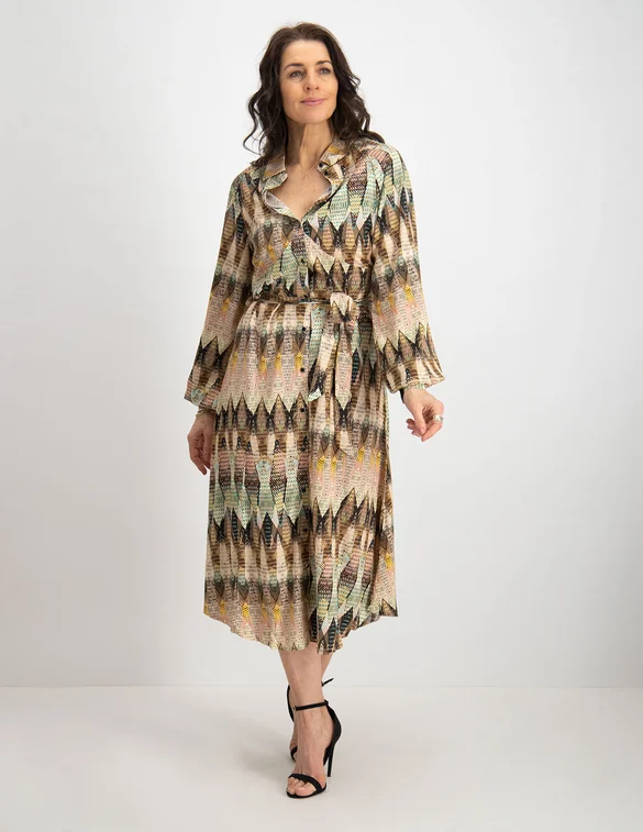 Tramontana Dress Etnic Weaves Print Q05-03-501