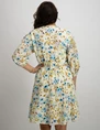 Tramontana Dress Ikat Flower Print C06-03-501