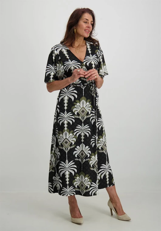 Tramontana Dress Overlap Palm D09-12-501