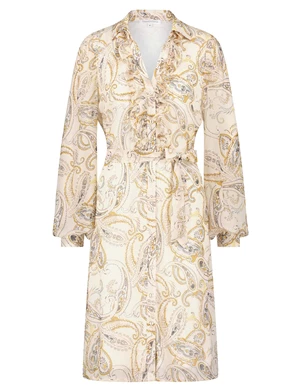 Tramontana Dress Ruffle Paisley Print C02-03-501