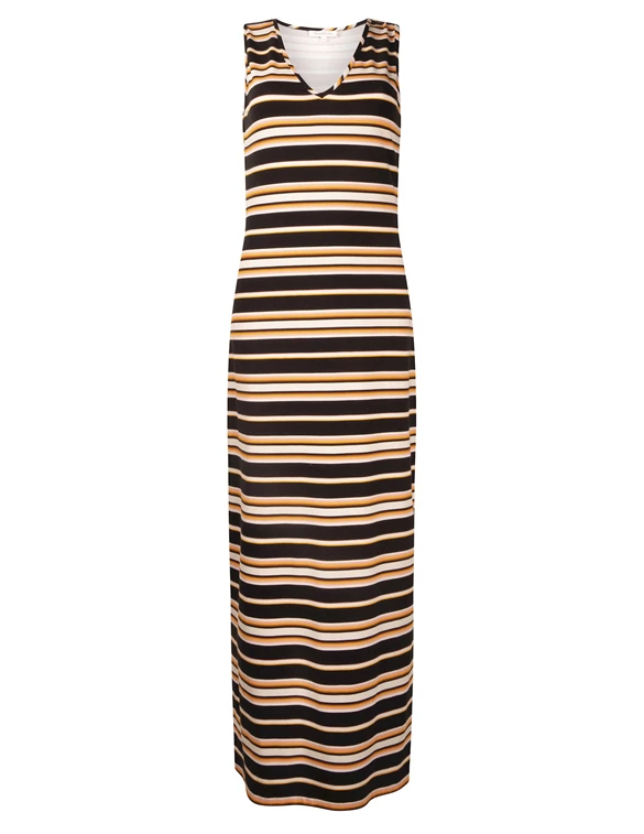 Tramontana Dress S/L Dark Summer Stripes D16-99-501