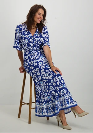 Tramontana Dress Summer Ikat Maxi C10-12-502