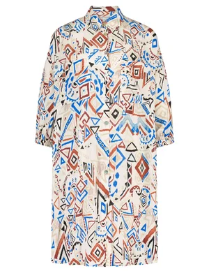 Tramontana Dress Tunic Summer Blues Print C10-08-501