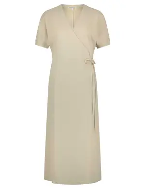 Tramontana Dress Wrap Modal Pique C02-08-501