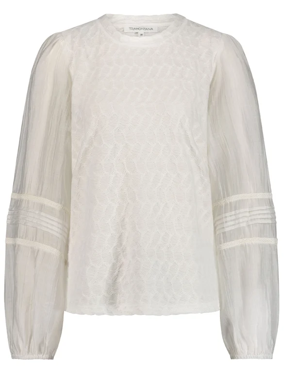 Tramontana Fancy Fabric Mix Top C47-15-401