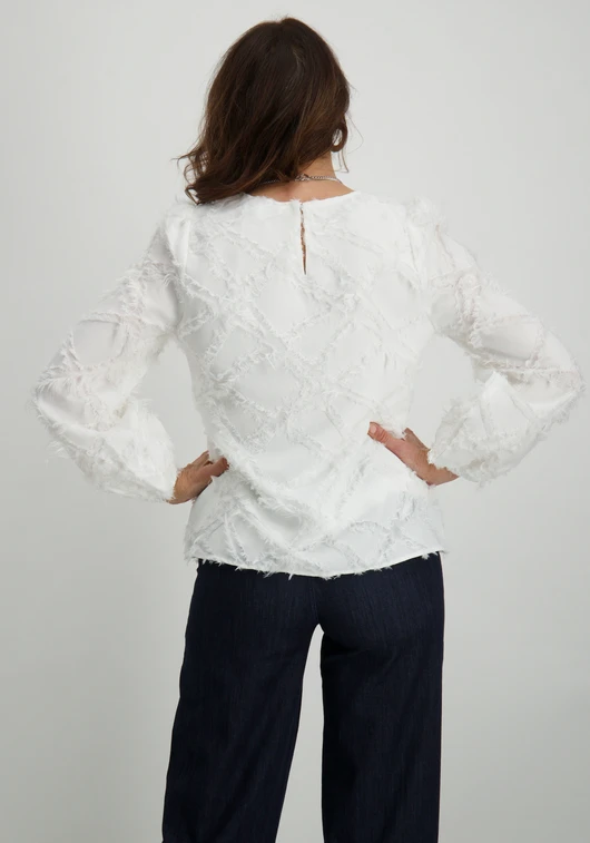 Tramontana Fancy Woven Top C14-15-401