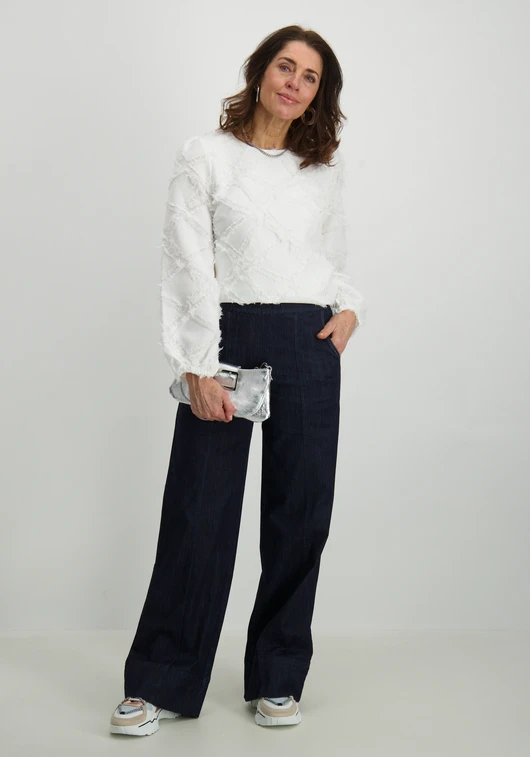 Tramontana Fancy Woven Top C14-15-401