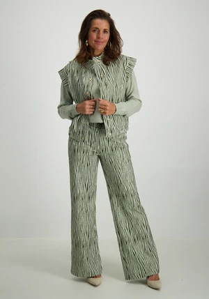 Tramontana Jacquard Trousers Zebra K01-15-101