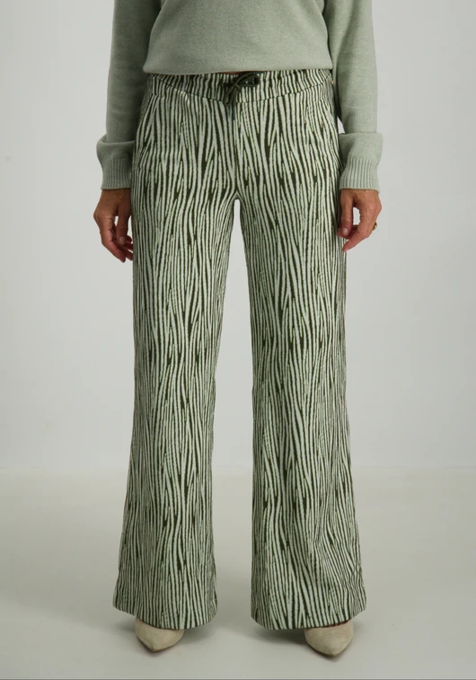 Tramontana Jacquard Trousers Zebra K01-15-101