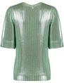 Tramontana Metallic-Coated Top D04-15-401