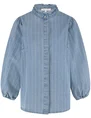 Tramontana Pinstripe Denim Blouse C05-15-301