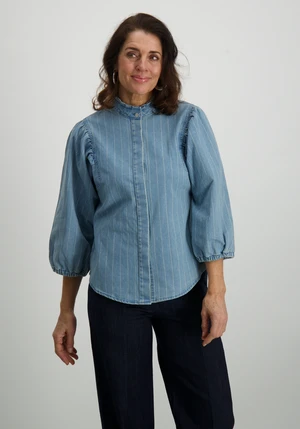 Tramontana Pinstripe Denim Blouse C05-15-301