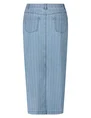 Tramontana Pinstripe Denim Maxi Skirt C05-15-201
