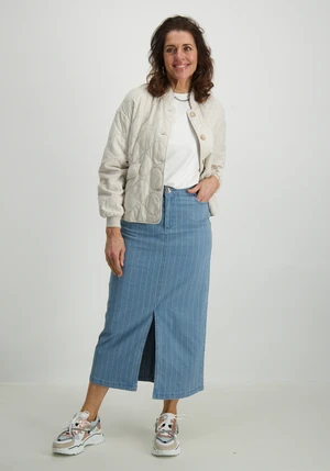 Tramontana Pinstripe Denim Maxi Skirt C05-15-201