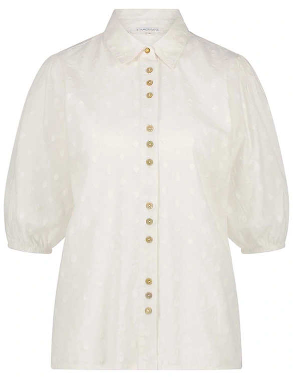 Tramontana Puff-Sleeved Blouse A07-16-301