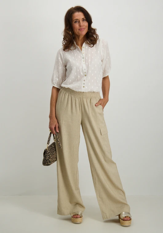 Tramontana Puff-Sleeved Blouse A07-16-301