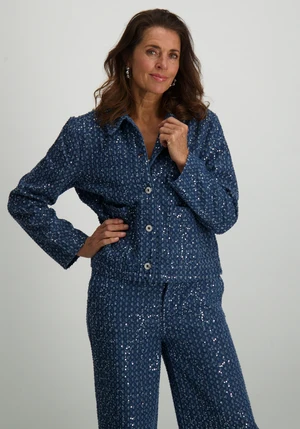 Tramontana Sequin Denim Jacket C06-15-801
