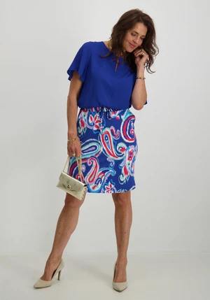 Tramontana Skirt Jersey Big Paisley D02-12-201