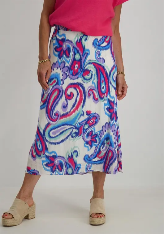 Tramontana Skirt Lurex Big Paisley C16-12-201