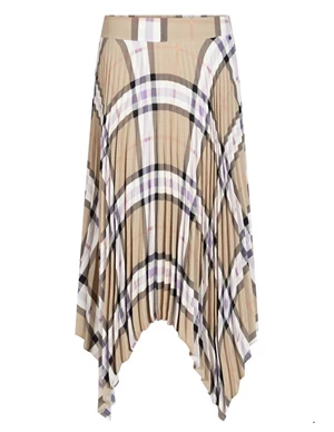 Tramontana Skirt Midi Check Print E02-98-201