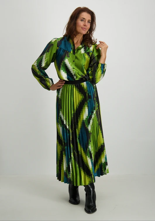 Tramontana Skirt Pixeled Forest C05-14-201