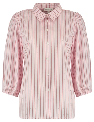 Tramontana Striped Blouse Rhinestones C33-16-301 fla...