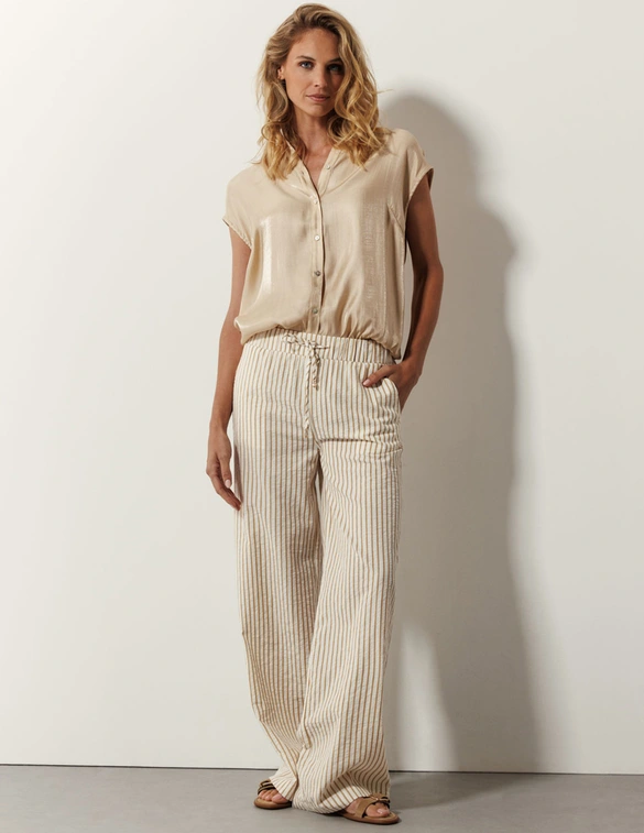 Tramontana Striped Trousers C18-16-101