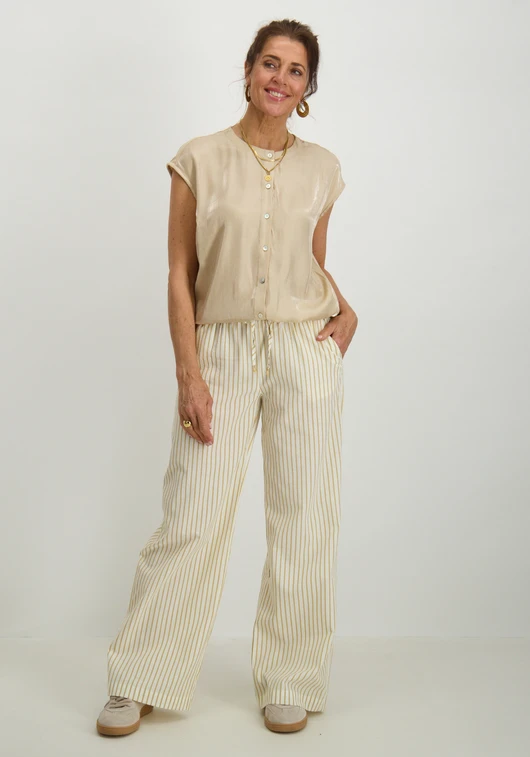 Tramontana Striped Trousers C18-16-101