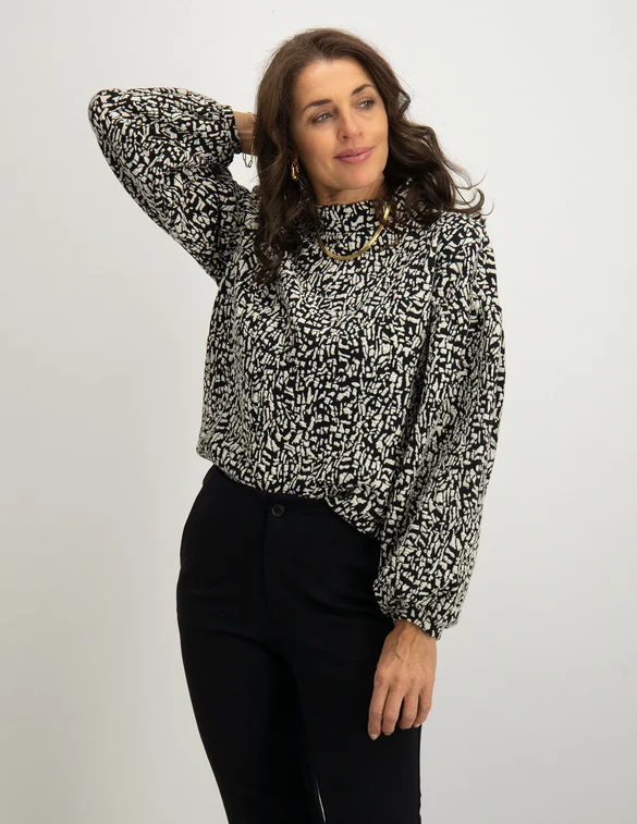 Tramontana Top Geomatric Jacquard T03-06-601