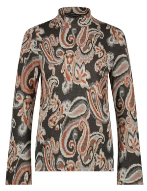 Tramontana Top Ikat Paisley Jacquard T01-06-401