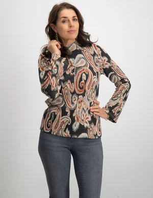 Tramontana Top Ikat Paisley Jacquard T01-06-401