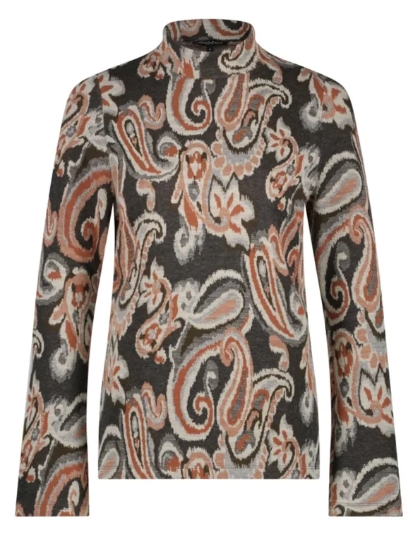 Tramontana Top Ikat Paisley Jacquard T01-06-401
