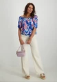 Tramontana Top Jersey Big Paisley S/S D02-12-402