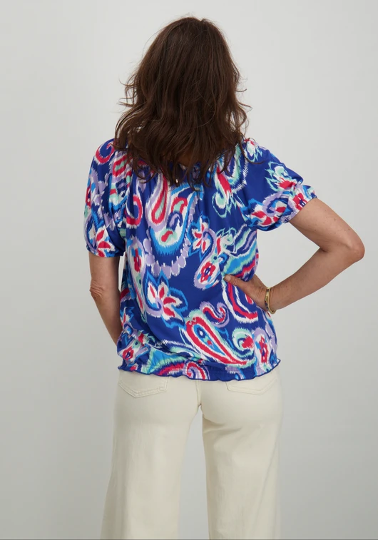 Tramontana Top Jersey Big Paisley S/S D02-12-402