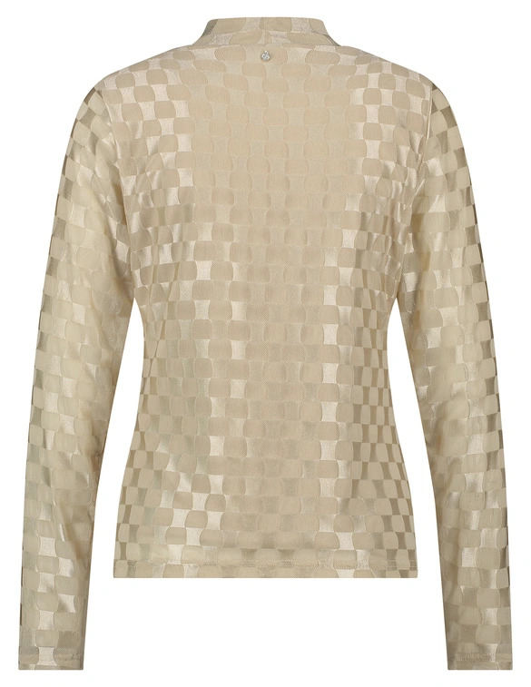 Tramontana Top Mesh Checked C25-14-401