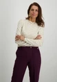 Tramontana Top Mock Neck Lurex Stripes K16-14-401