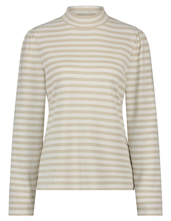 Tramontana Top Mock Neck Lurex Stripes K16-14-401