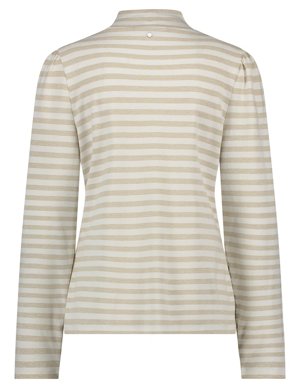 Tramontana Top Mock Neck Lurex Stripes K16-14-401
