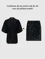 Tramontana Top Velours Sequins C36-14-401