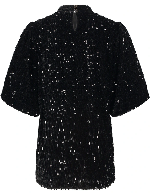 Tramontana Top Velours Sequins C36-14-401