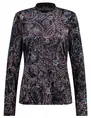 Tramontana Top Velvet Paisley Print C08-10-401