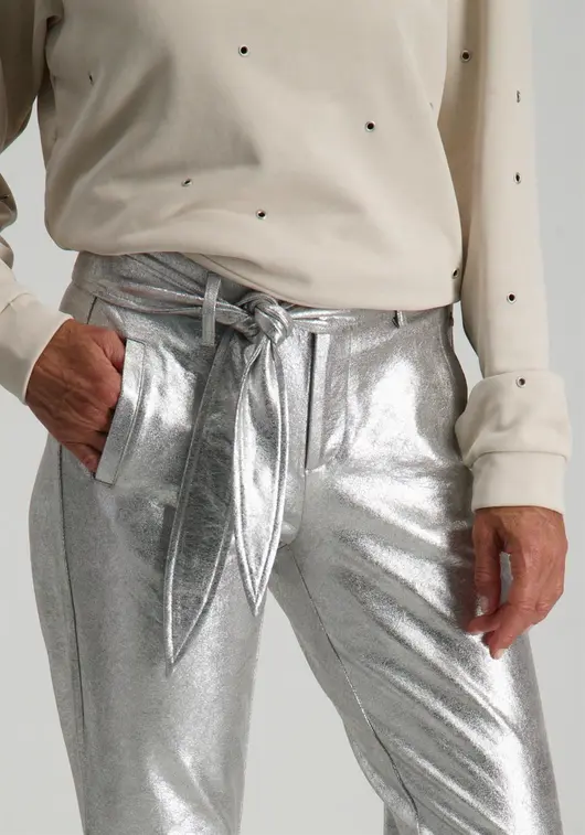 Tramontana Trousers Belted Coated Q32-13-104