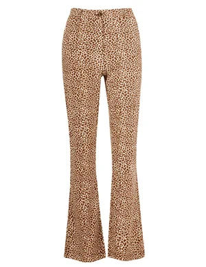 Tramontana Trousers Flared Animal Print Q10-04-101