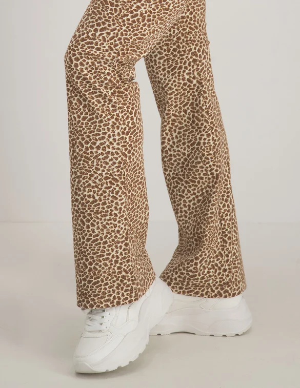 Tramontana Trousers Flared Animal Print Q10-04-101