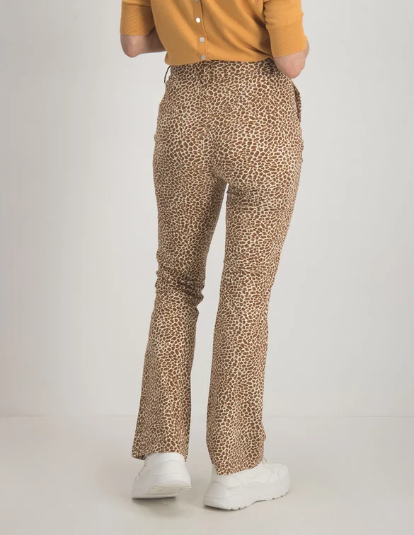 Tramontana Trousers Flared Animal Print Q10-04-101